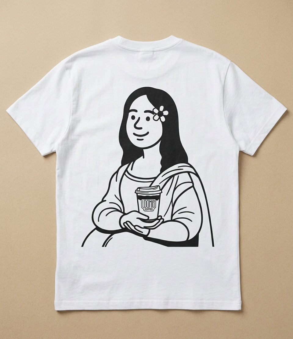 The Mona Lisa of Coffee Tee | Loomie Coffee Official Merch