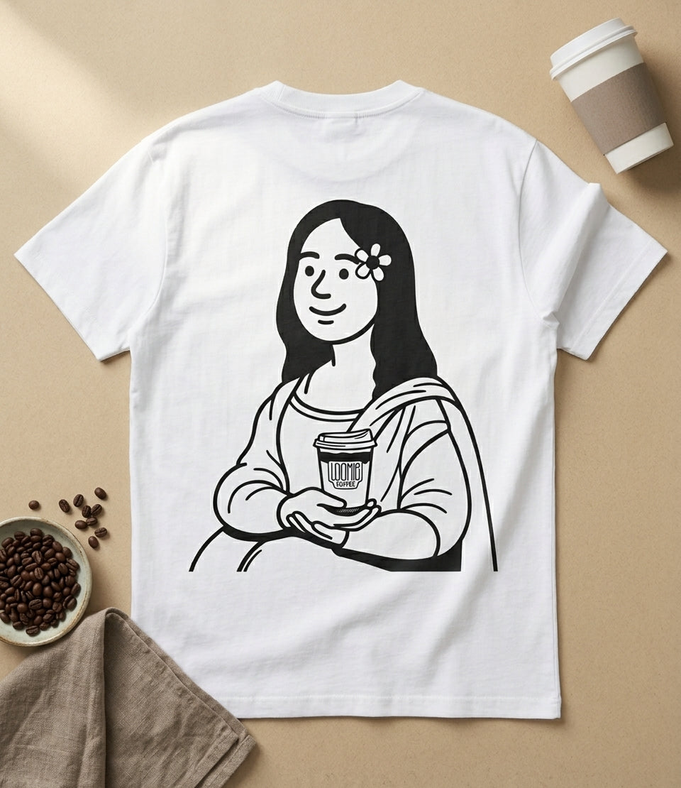 The Mona Lisa of Coffee Tee | Loomie Coffee Official Merch