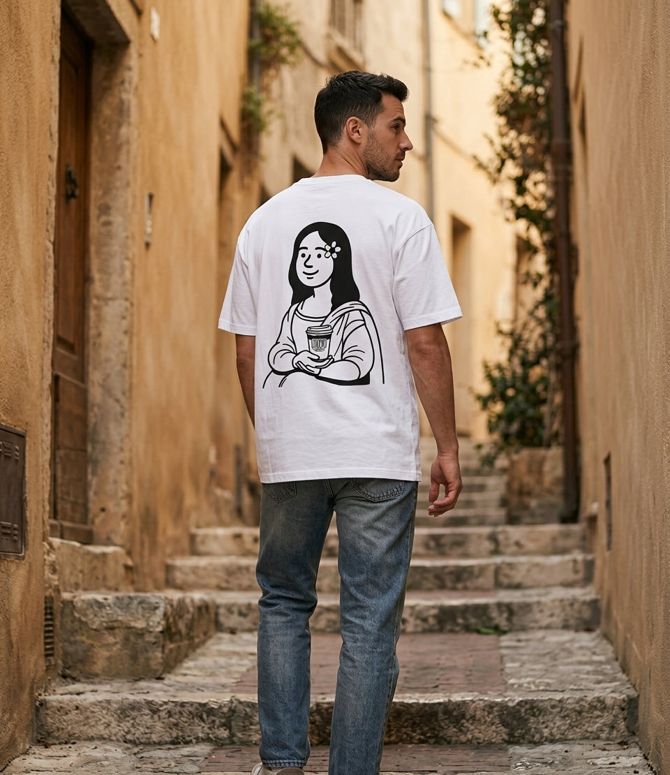 The Mona Lisa of Coffee Tee | Loomie Coffee Official Merch